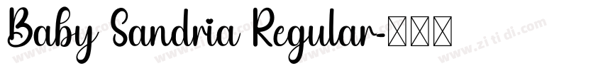 Baby Sandria Regular字体转换